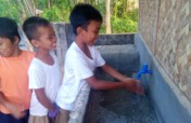 Pit latrines for 13 schools in the Philippines