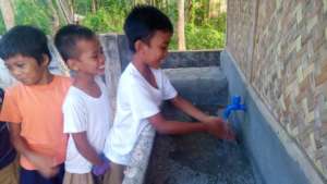 Pit latrines for 13 schools in the Philippines