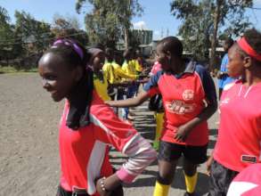 Football session after discussion as a team