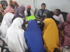 Girl advocates during session