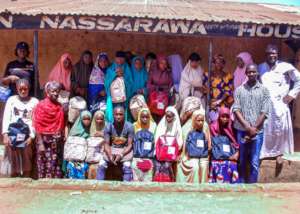 Young girls with support from community champions