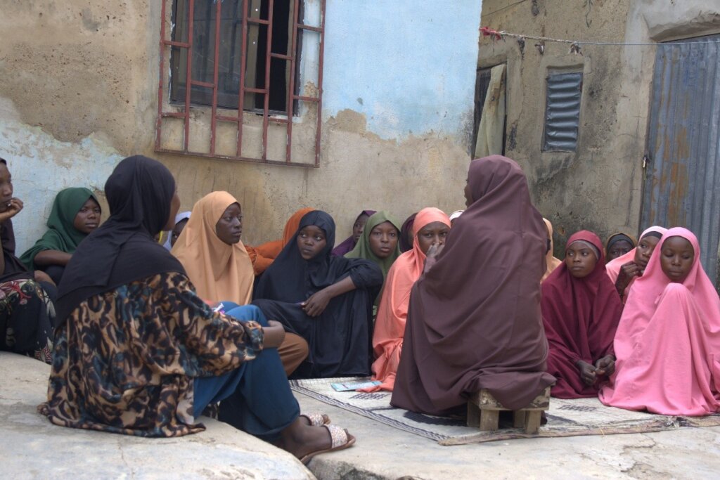 Girl Advocate holding session with her peers
