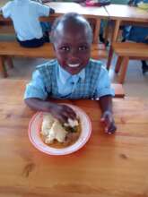 Meat, Vegis and Ugali Day - with a big SMILE