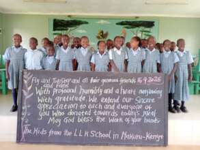 A board message to the meal sponsors