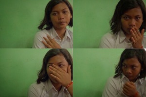 Nindi cried when telling her busking story