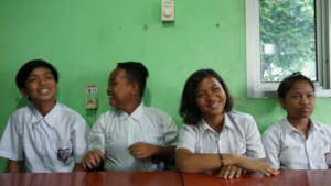 Sadi, Arya, Nindi, and Katrin.