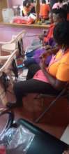 Learning how to make braided hair extensions