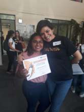 Monse received her diploma from United Way Mexico