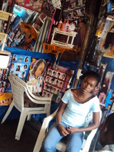 Ashaa during graduation for hairdressing 2011