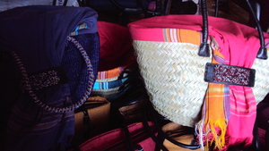 Kikoy reeds bags made by the teen mums