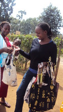 African handbags made  by teenage mums