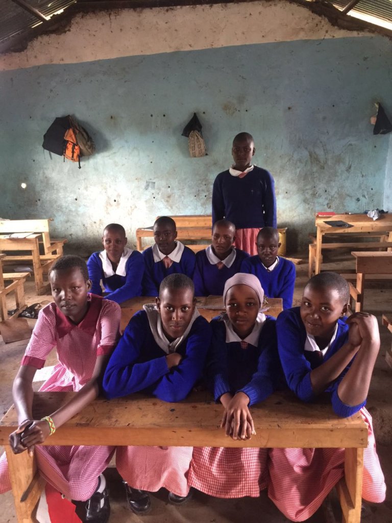 girls from Olooseos primary school
