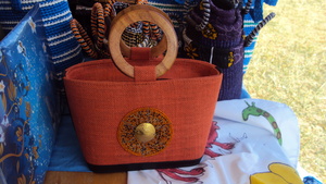 Beaded bags made by teenage mums