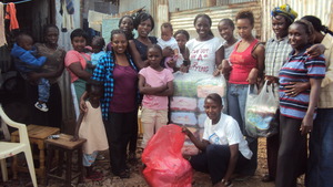 Dagoretti teenage mums and project leader Lucy