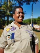 Constance with her Medal of Bravery from Scouts SA