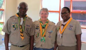 Elizabeth, myself and Chief Scout of South Africa