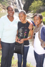 My daughters Khanyisa and Nkulu and myself