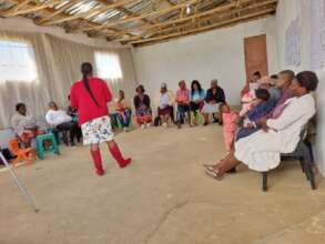 Training at the church prior to the irons removal