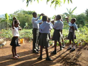 Shiluvana Scouts learning about Food Gardens