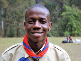Ronny as a young Scout Leader 2008