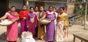 Mushroom distribution among the women growers