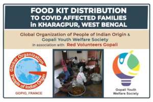 GYWS collaberated with GOPIO for Food Distribution