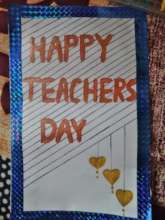 Teachers Day Card Made by the students.