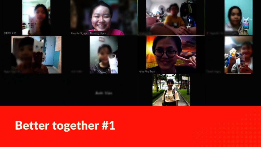 Staff and girls in Better Together activity