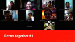 Staff and girls in Better Together activity