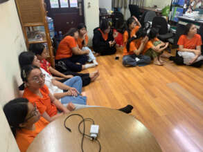 Gender education session with the girls