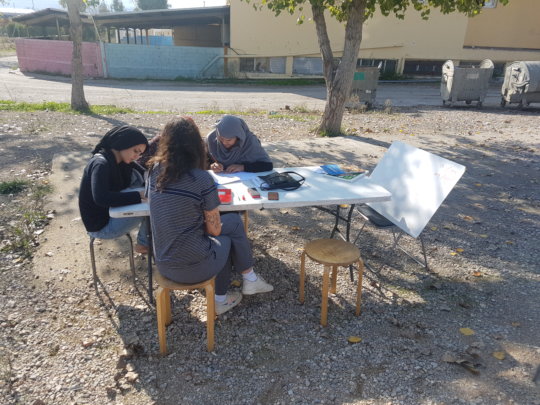 Women's poetry club at Oinofyta