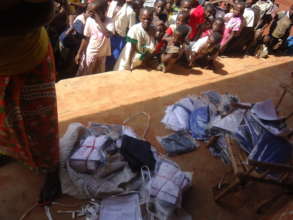 Desplaced pupils at Kpandroma village RDC