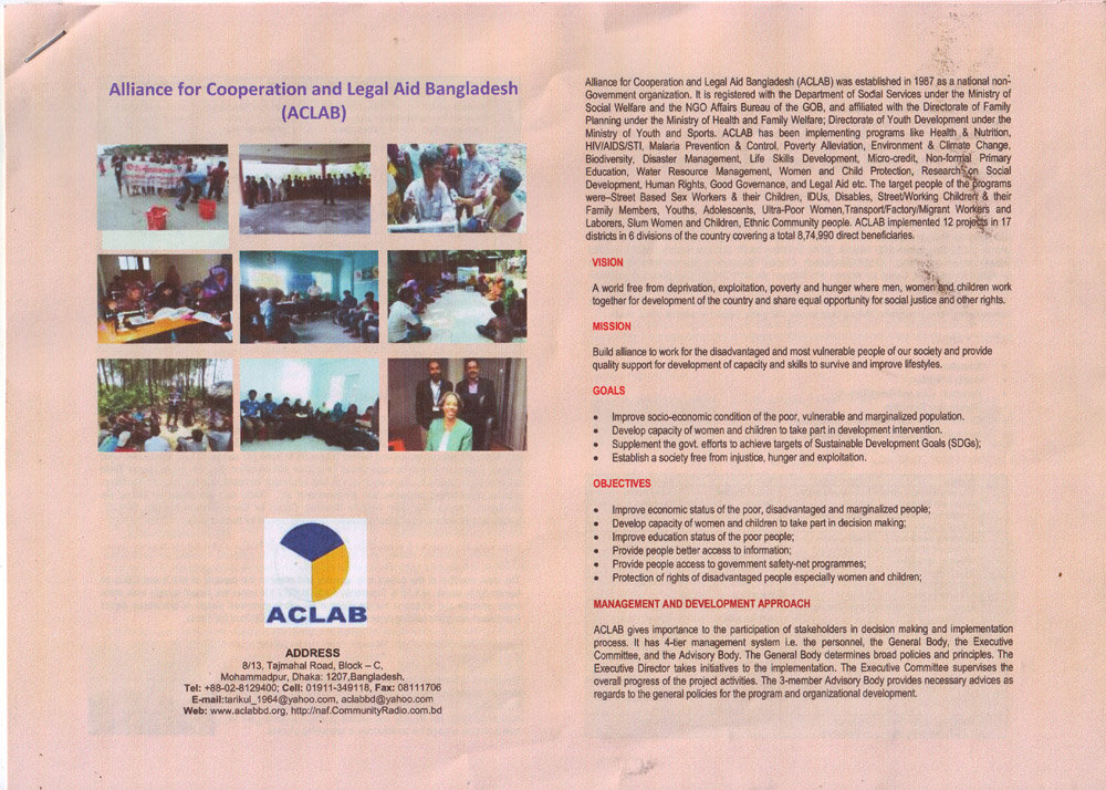 Livelihood for the Youths & Adolescents and ECD