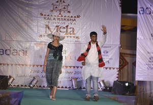 Best Collection winner Adil walks the ramp