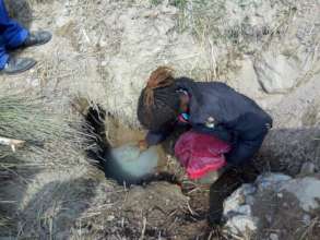CHILD DRAWING WATER