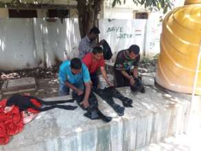 Sharing of washing place