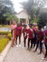 Our director with some teen moms in the program