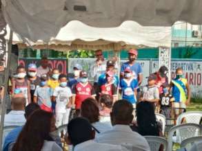 Event presentation of local champions and players