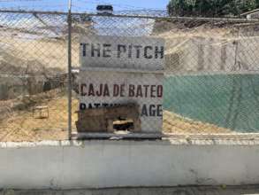 Examples of desperate repairs needed at The Pitch