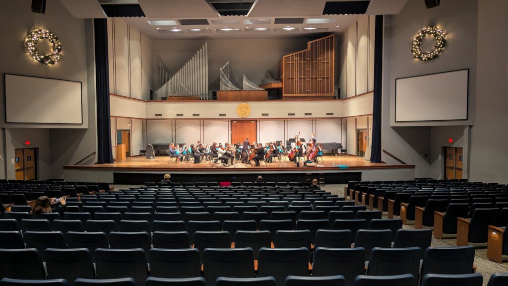 Joy Prelude Strings dress rehearsal