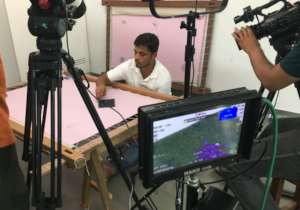 Filming embroidery training videos