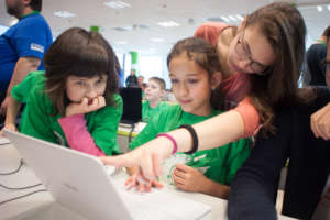 Teaching girls at a young age to code