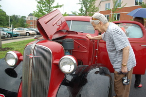 Paul checking out the old engine