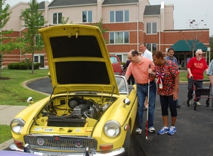 Victor getting the VIP tour with Tanya