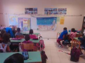 Students at school with our educational program