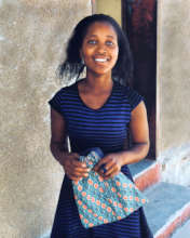 Student with her Kit