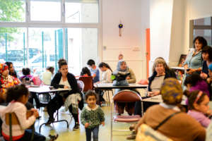 The SFM team welcomes parents and children
