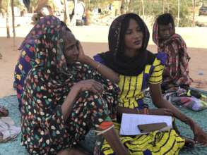 Houge (in yellow) is studying to be a doctor.