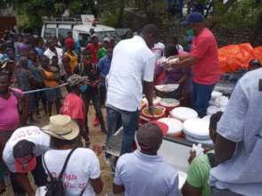 Chili Kabrit w/rice meals for Les Cayes relief