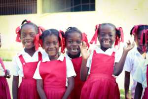 Some of the children from the Jean-Jean school.